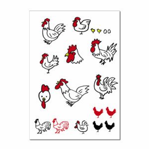 ニワトリステッカー